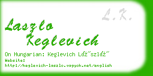 laszlo keglevich business card